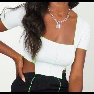 NWOT Becky G x PrettyLittleThing- Short Sleeve (US 2)